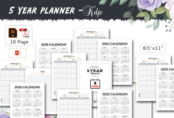 2022-2026 – 5 Years Planner Interiors: A Comprehensive Tool for Organizing Your Future