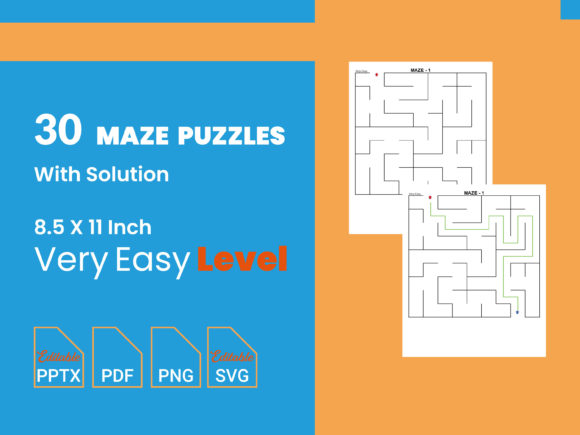 Discover the Fun with Very Easy Maze Puzzle 60 Pages
