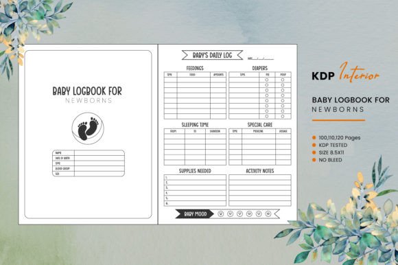 Essential Baby Logbook for Newborns