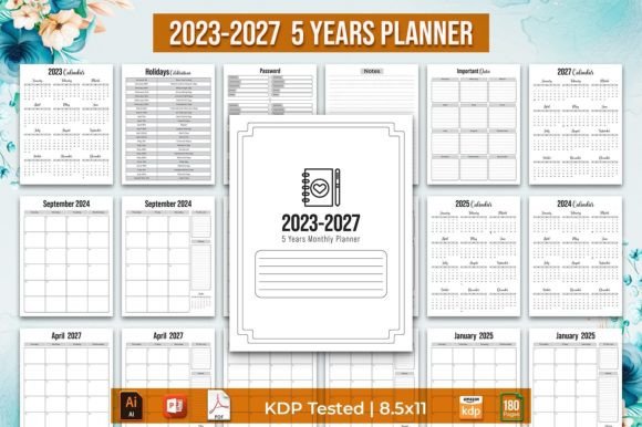 Maximize Your Planning with the 2023 - 2027 Five Year Planner