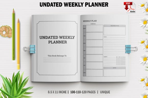 Maximizing Productivity with the Editable Undated Weekly Planner for KDP
