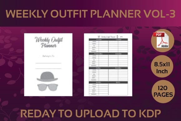 Maximizing Your Style with the Weekly Outfit Planner Vol-3 KDP Interior
