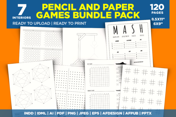 Pencil and Paper Games Bundle Pack: A Versatile Resource for Fun and Creativity