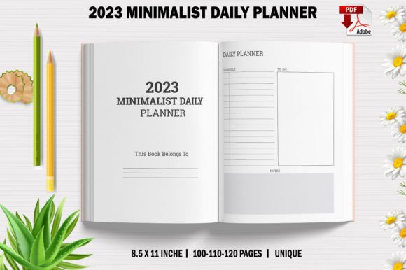 Streamline Your Year with the 2023 Minimalist Daily Planner for KDP