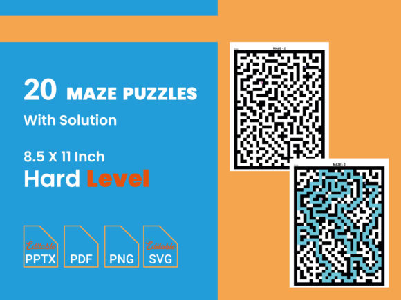 Transform Your KDP Offerings with 20 Maze Puzzle Pages