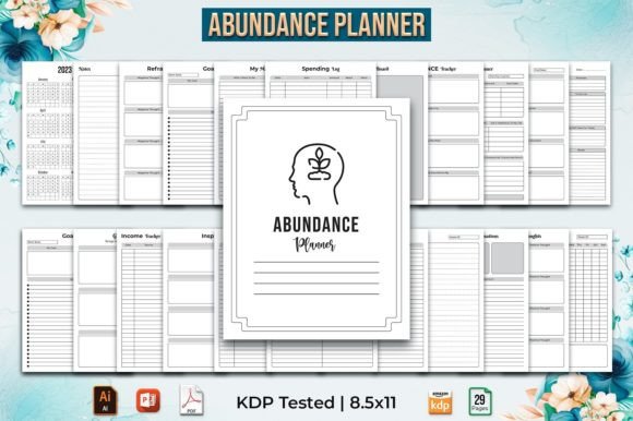 Unlock Your Potential with the Abundance Mindset Planner KDP Interior