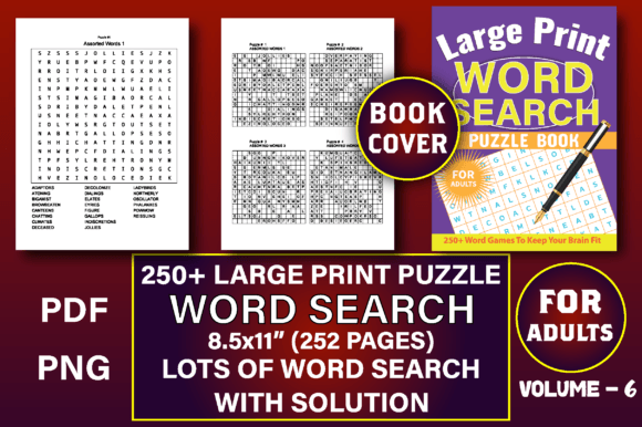 Word Search with Book Cover Vol - 6